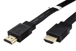High Speed HDMI plochý kabel s Ethernetem, 4K, HDMI M - HDMI M, 5m