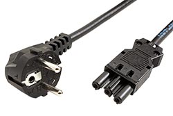 Kabel síťový, CEE 7/7(M) - GST18(F), 4m, černý (375.005)