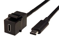 Keystone modul USB C(F) - USB C(M), kabel 0,5m (917.1212)