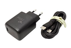 Napájecí adaptér síťový (230V) - USB A QC 3.0 + USB C PD, 25W, + USB C kabel