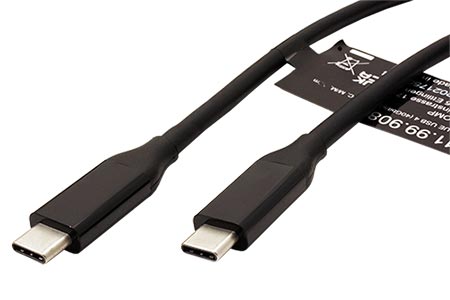 USB4 40Gbps kabel USB C(M) - USB C(M), PD 100W, 1m, černý