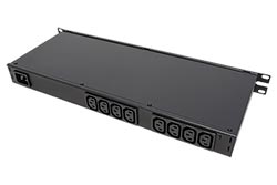 19" napájecí panel, 8x C13, RCM, měření /fáze, ovládání (8031-1)