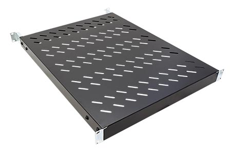 19" police 1U, 565mm, max. 50kg, černá