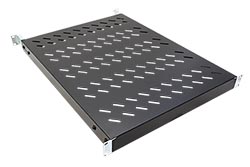 19" police 1U, 565mm, max. 50kg, černá