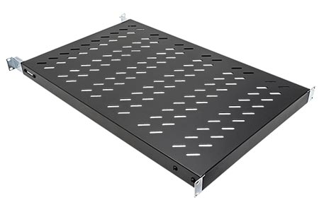 19" police 1U, 700mm, max.50kg, černá