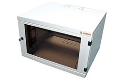 19" rozvaděč, 10U (510mm), hloubka 400, šířka 530, závěsný, EASY, šedý