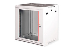 19" rozvaděč 12U, závěsný, Basic Plus, š. 600, h. 450, šedý