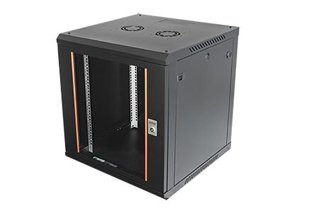19" rozvaděč 12U, závěsný, Basic Plus, š. 600, h. 600 černý