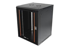 19" rozvaděč 15U, závěsný, Basic Plus, š. 600, h. 600 černý