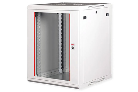 19" rozvaděč 15U, závěsný, Basic Plus, š. 600, h. 600, šedý