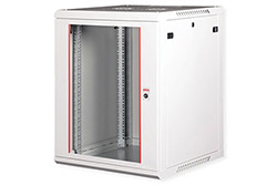 19" rozvaděč 15U, závěsný, Basic Plus, š. 600, h. 600, šedý