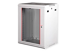 19" rozvaděč 18U, závěsný, Basic Plus, š. 600, h. 450, šedý