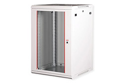 19" rozvaděč 18U, závěsný, Basic Plus, š. 600, h. 600, šedý