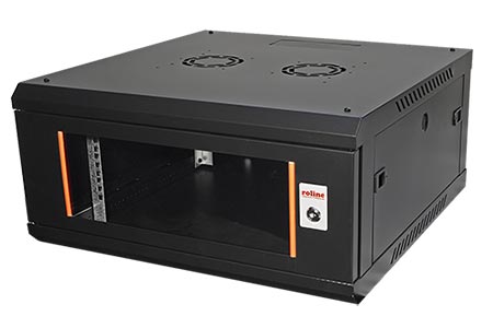 19" rozvaděč 4U, závěsný, Basic Plus, š. 600, h. 600 černý