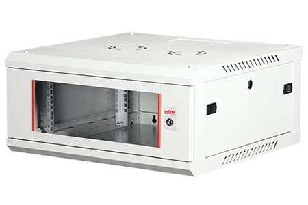19" rozvaděč 4U, závěsný, Basic Plus, š. 600, h. 600, šedý