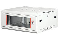 19" rozvaděč 4U, závěsný, Basic Plus, š. 600, h. 600, šedý