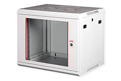 19" rozvaděč 9U, závěsný, Basic Plus, š. 600, h. 450, šedý