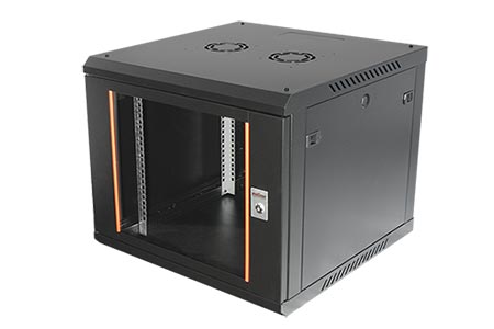 19" rozvaděč 9U, závěsný, Basic Plus, š. 600, h. 600 černý
