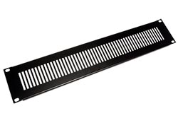 19" ventilační panel, 2U, černý