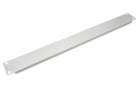 19" zaslepovací panel 1U, kovový, šedý