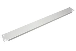 19" zaslepovací panel 1U, kovový, šedý