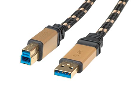 5Gbps kabel USB3.0 A(M) - USB3.0 B(M), 0,8m