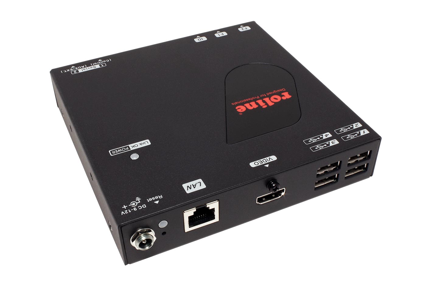 KVM prodlužovací adaptér (USB, HDMI, RS232), přes 1Gb LAN (IP