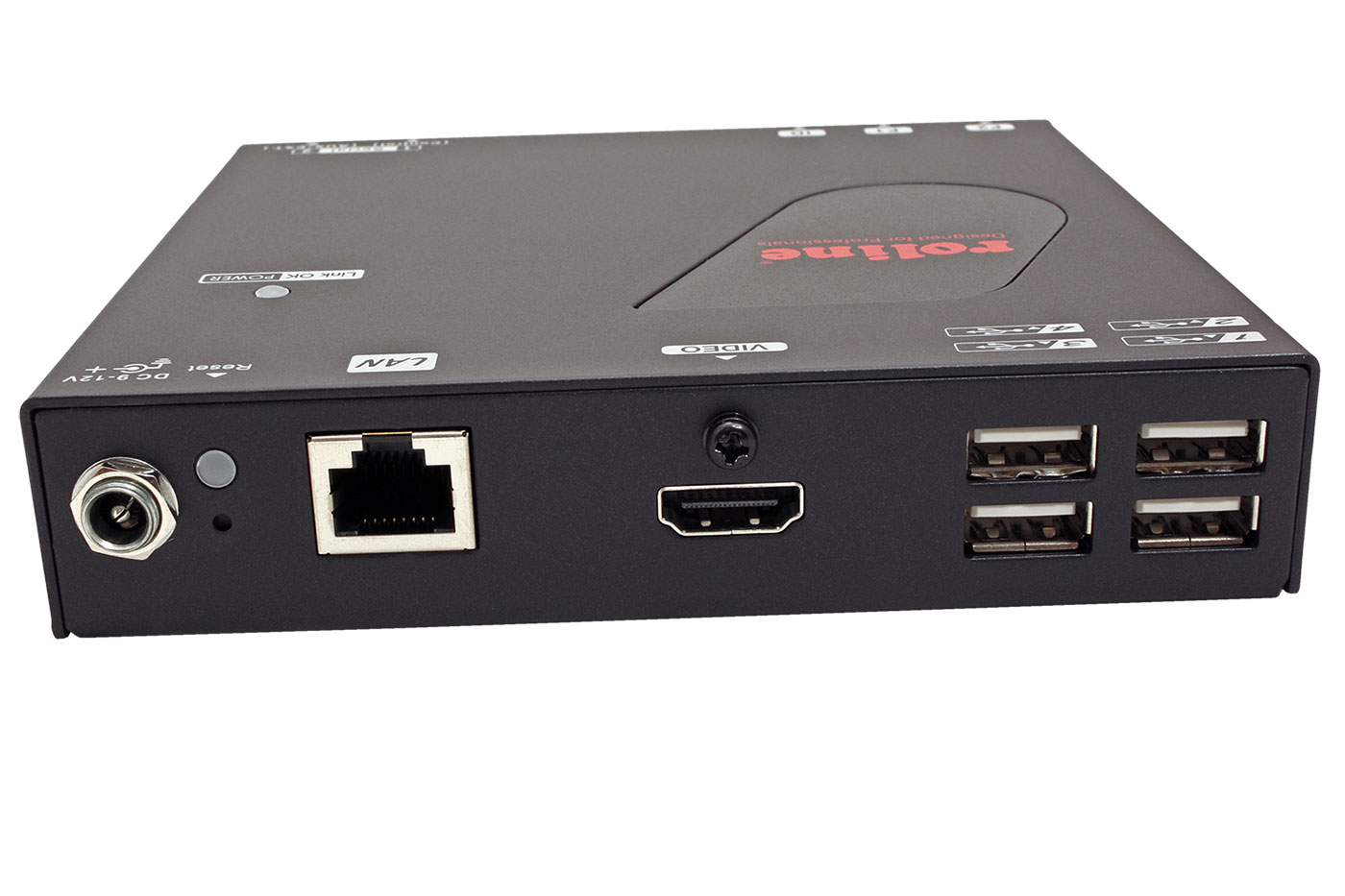 KVM prodlužovací adaptér (USB, HDMI, RS232), přes 1Gb LAN (IP