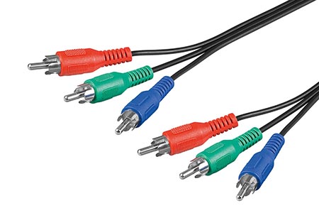Kabel 3x Cinch (M) - 3x Cinch (M), RGB video, 2m