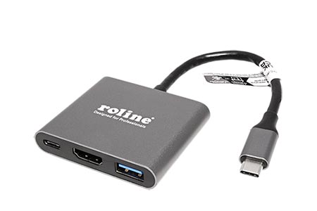 Multiport adaptér USB C(M) -> HDMI 4K@60Hz, USB3.0 A, PD
