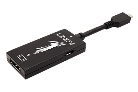 Adaptér MHL 3.0 -> HDMI, aktivní, 10cm