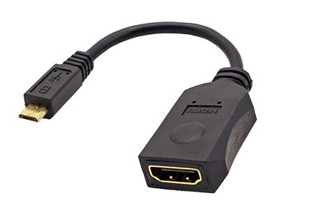 Adaptér MHL -> HDMI pasivní, 15cm