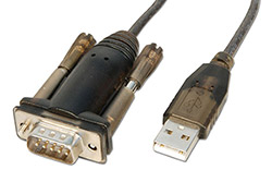 Adaptér USB -> 1x RS232 (MD9), 1,5m