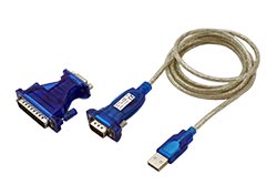 Adaptér USB -> 1x RS232 (MD9), kabel 1,8m + redukce FD9/MD25