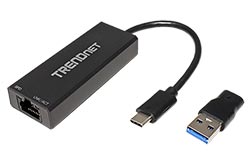 Adaptér USB 5Gbps, USB C(M) -> 2,5 Gigabit Ethernet, + redukce USB C - A (TUC-ET2G)