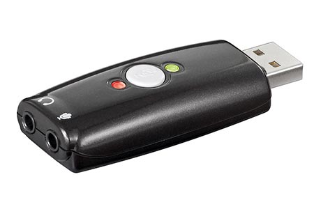 Adaptér USB -> Audio (2x stereo jack 3,5mm) C-Media chipset