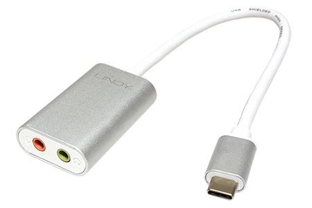 Adaptér USB C -> Audio (2x stereo jack 3,5mm)
