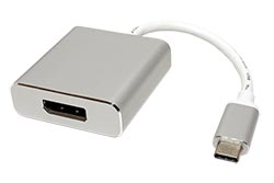 Adaptér USB C(M) -> DP(F), 4K@60Hz, Alu