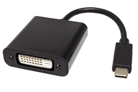 Adaptér USB C(M) -> DVI-D(F)