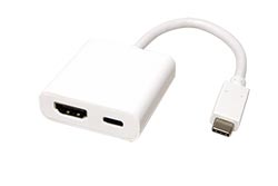 Adaptér USB C(M) -> HDMI A(F), 4K@60Hz, USB C(F) PD