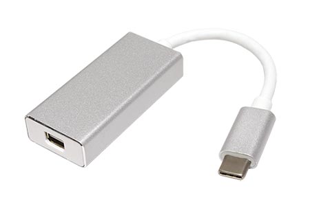 Adaptér USB C(M) -> miniDP(F), 4K@60Hz, Alu