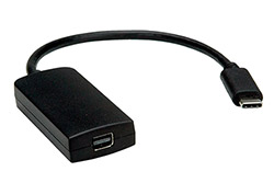 Adaptér USB C(M) -> miniDP(F), 4K@60Hz, černý