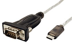 Adaptér USB C(M) ->  RS232 (MD9) 1,8m
