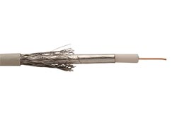 Anténní kabel, průměr 4,6mm, 2x stíněný 80dB, 200m (Cu)