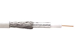 Anténní kabel, průměr 6,8mm, 2x stíněný 100dB, 100m (Cu)