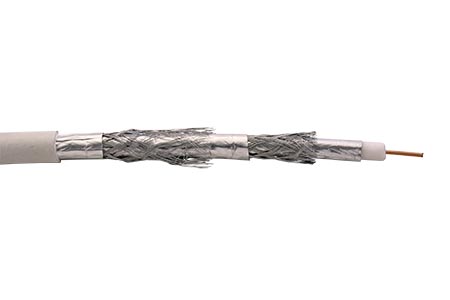 Anténní kabel, průměr 8,1mm, 5x stíněný 125dB, 100m (Cu)