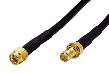 Anténní kabel RG58 RP-SMA(M) - RP-SMA(F), 2m