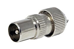 Anténní konektor 75 Ohm PAL(M), IEC169-2, šroubovací, kovový