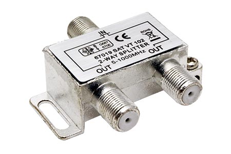 Anténní rozbočovač 1:2, 3x F(F), pro CATV, kovový