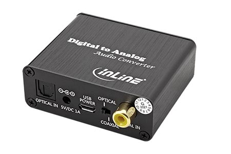 Audio konvertor S/PDIF -> analog (Toslink + Cinch -> 2x Cinch + jack)